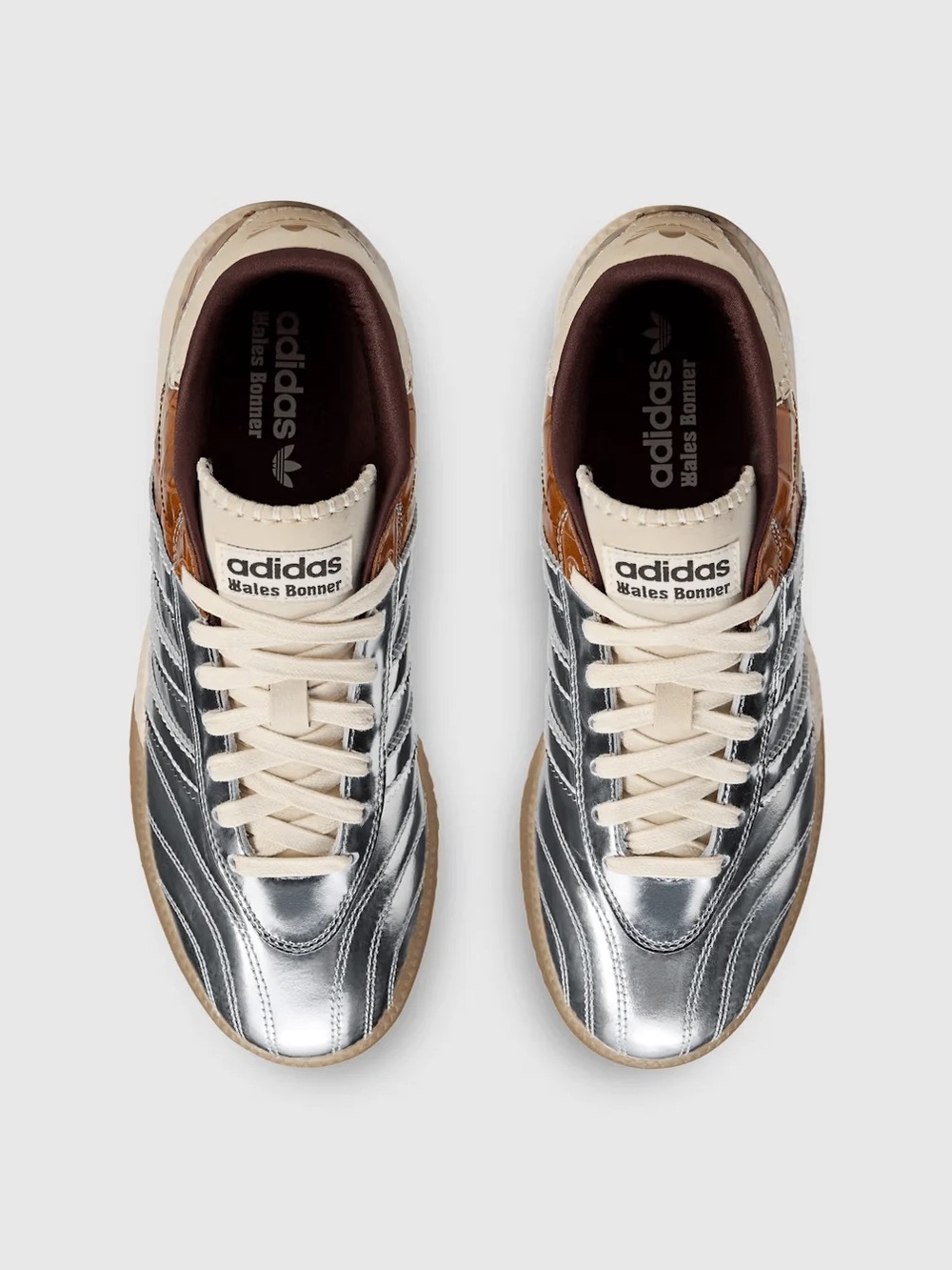 WALES BONNER X ADIDAS MILLENNIUM SAMBA - SILVER METALLIC / EASY YELLOW